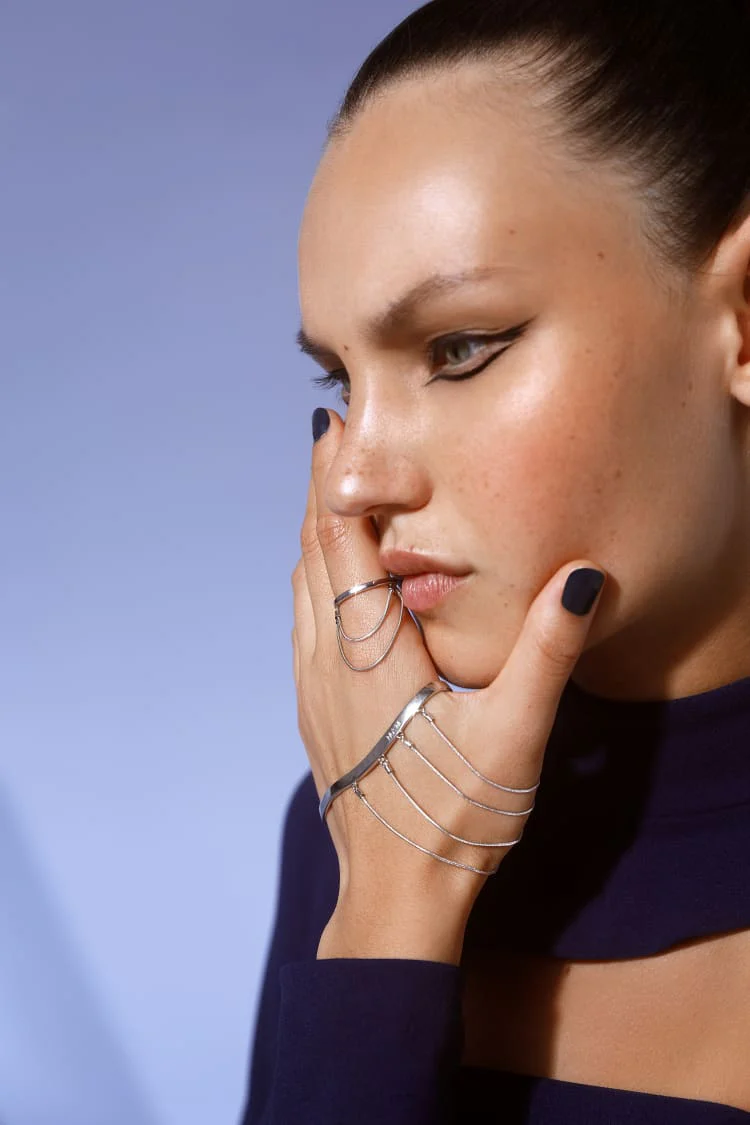 Silver Hand Chains - Image 4