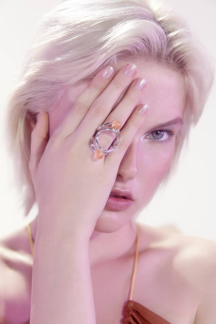 Silver Ring with Yellow Quartz - Image 2
