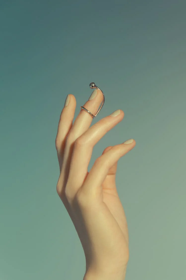 Silver Nail Ring - Image 3