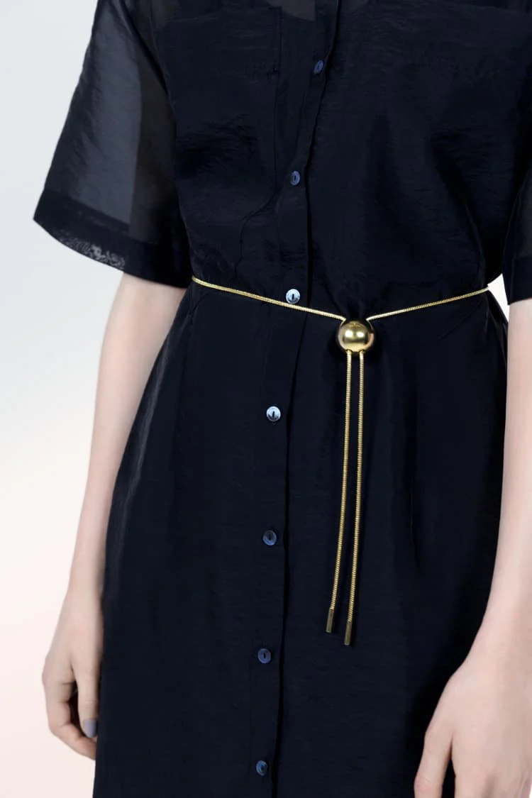 Gold Sliding Knot Necklace - Image 4