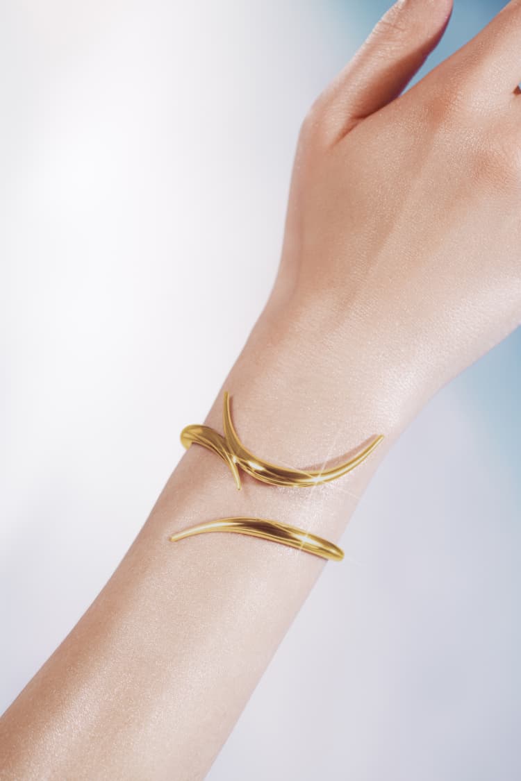 Gold Spiked Bracelet - Image 2