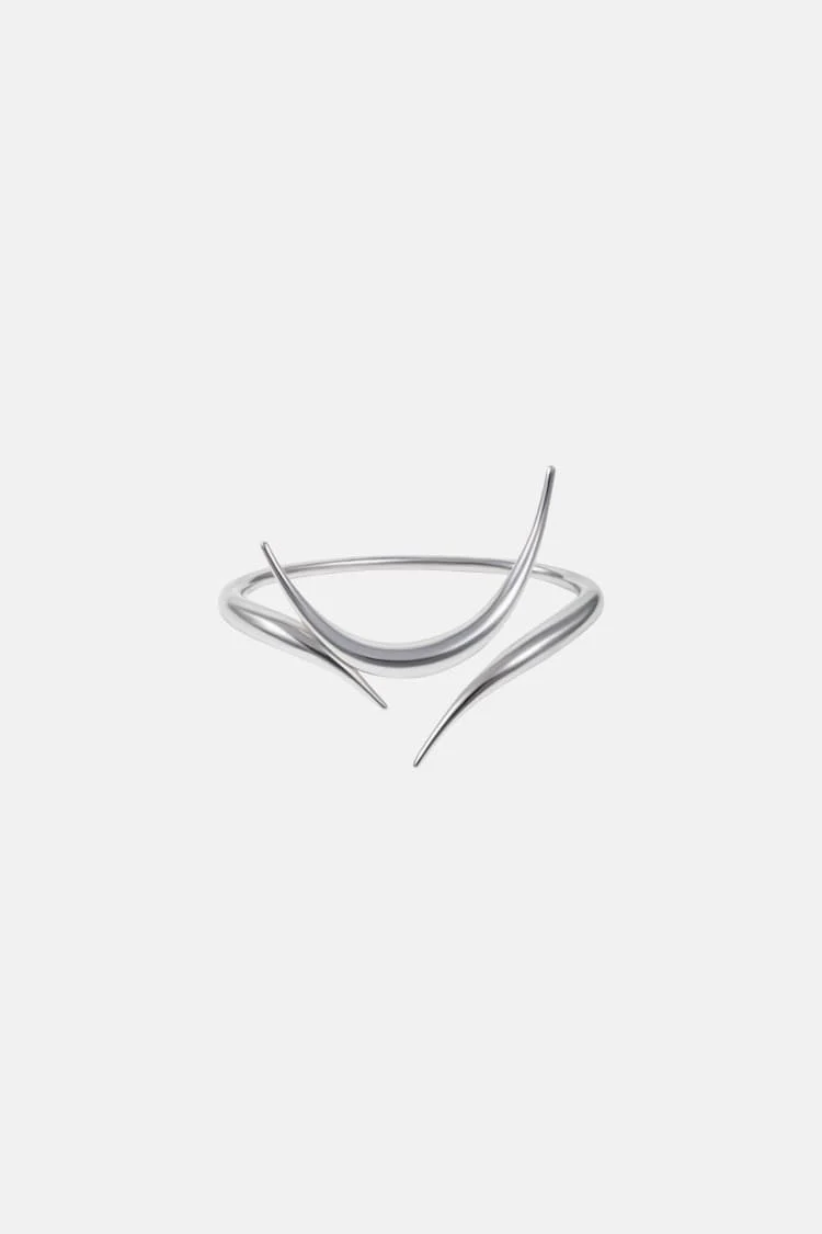 Silver Spiked Bracelet - Image 5