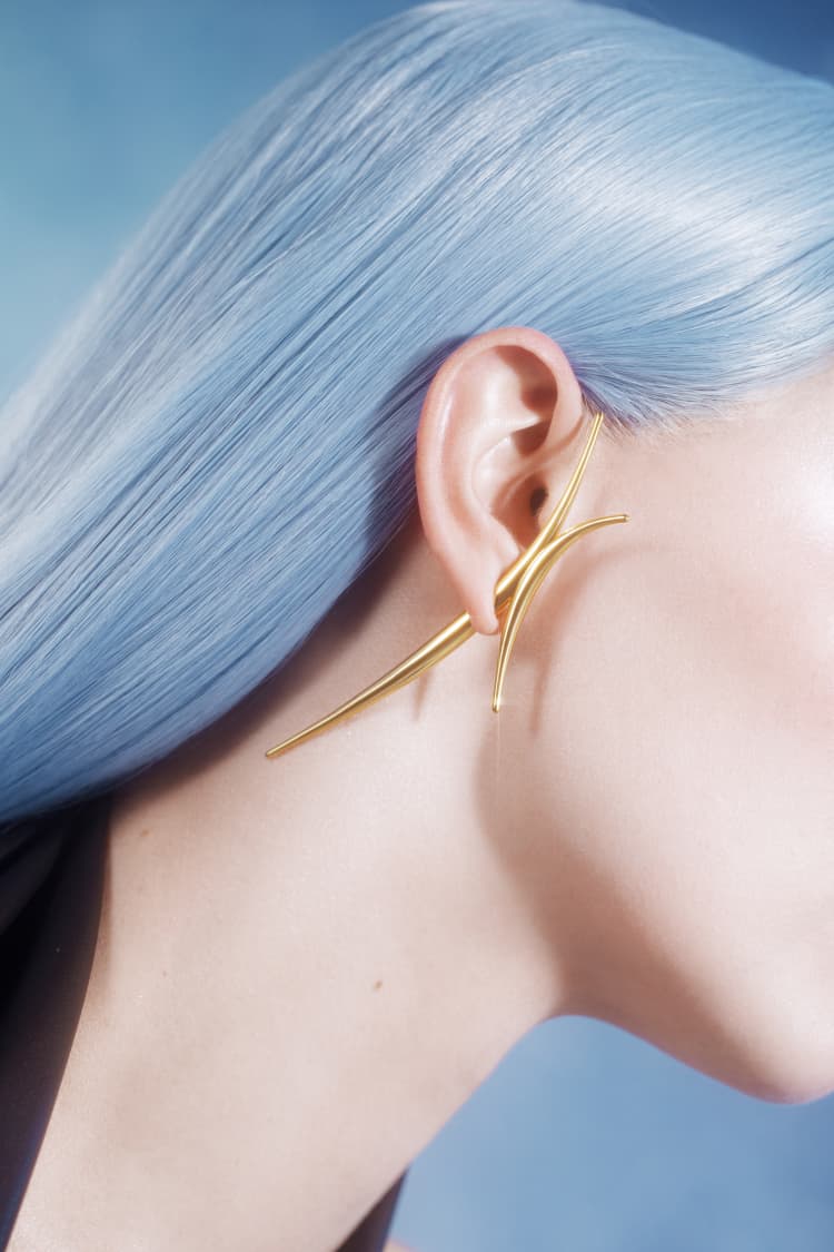 Gold Spiked Earring