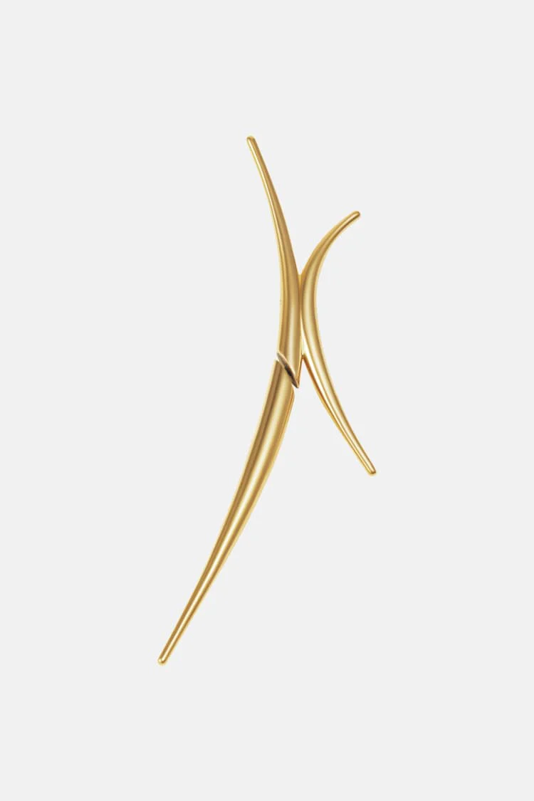 Gold Spiked Earring - Image 2