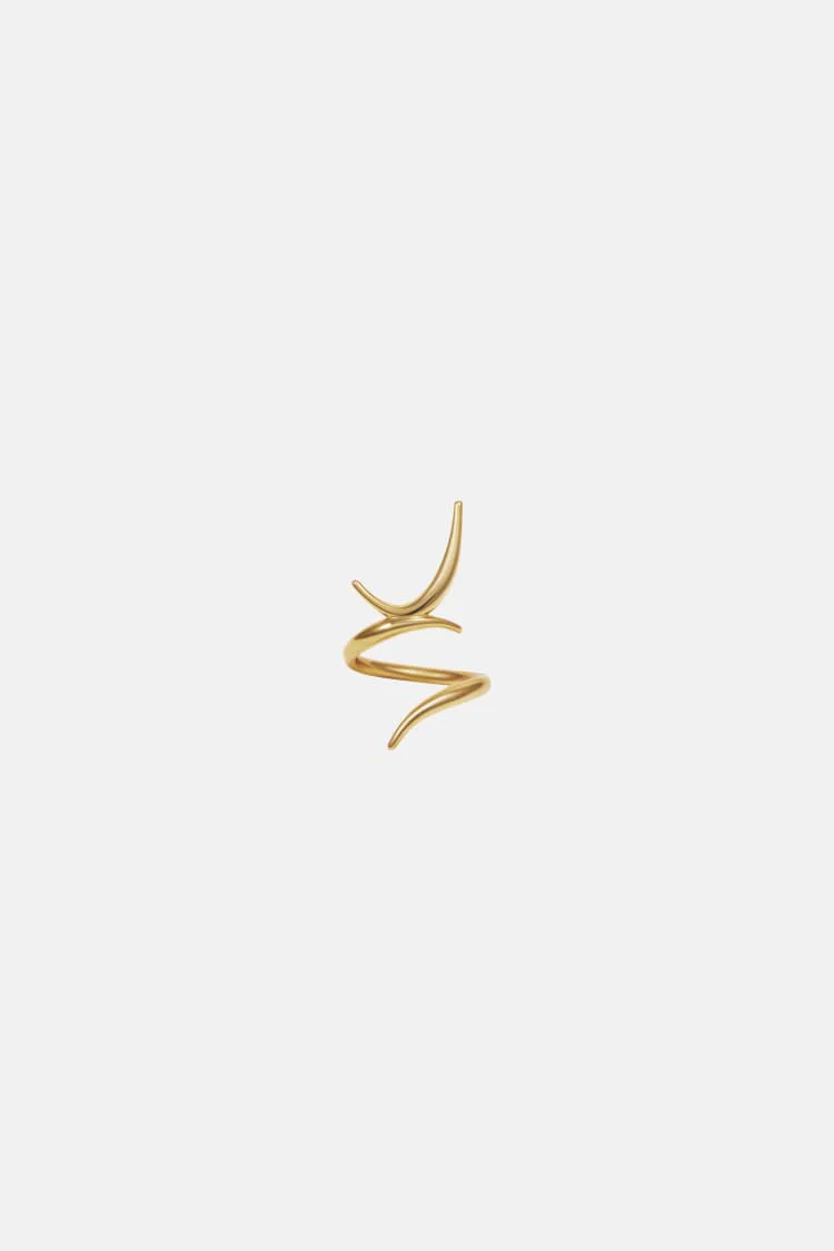 Gold Spiked Midi Ring - Image 5