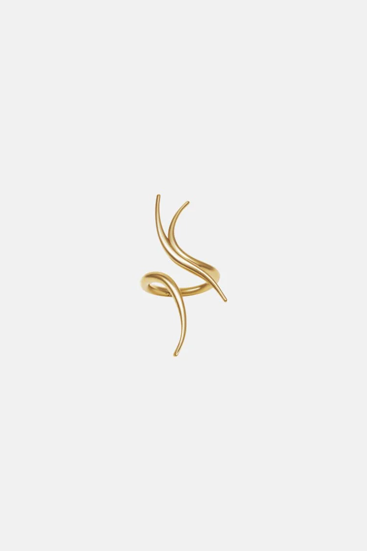 Gold Spiked Ring