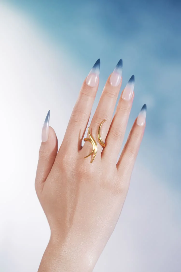 Gold Spiked Ring - Image 2