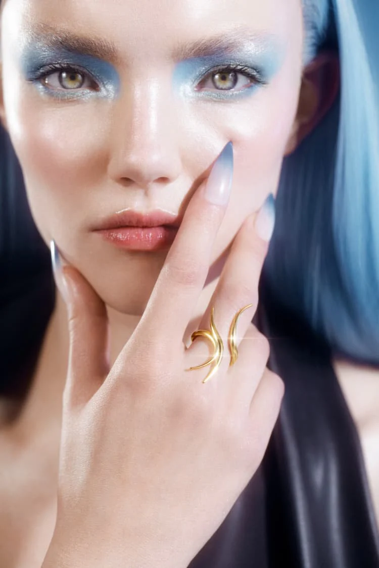 Gold Spiked Ring - Image 3