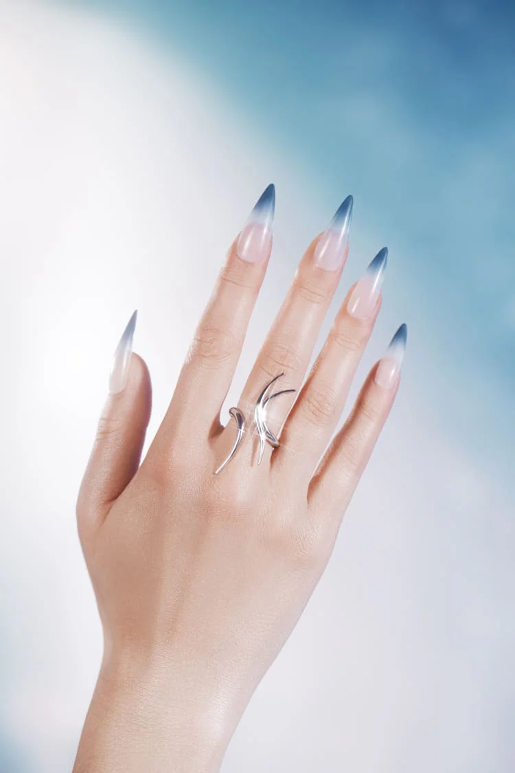 Silver Spiked Ring - Image 4