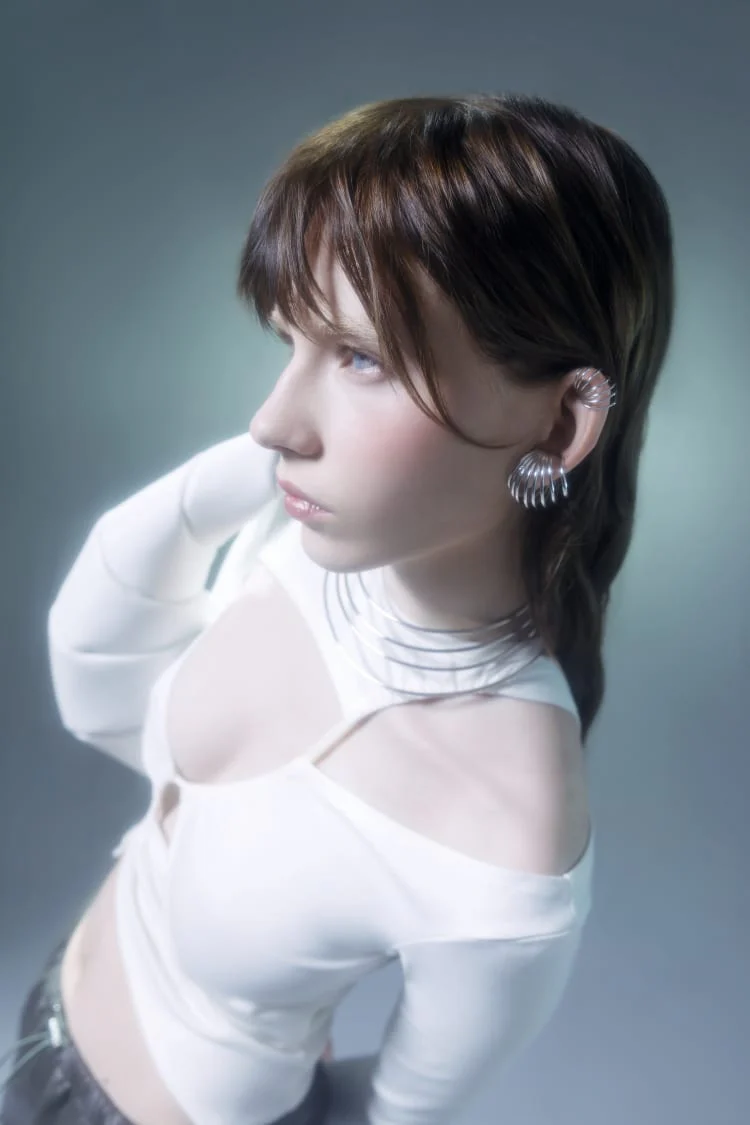 Silver Spiral Earring - Image 4