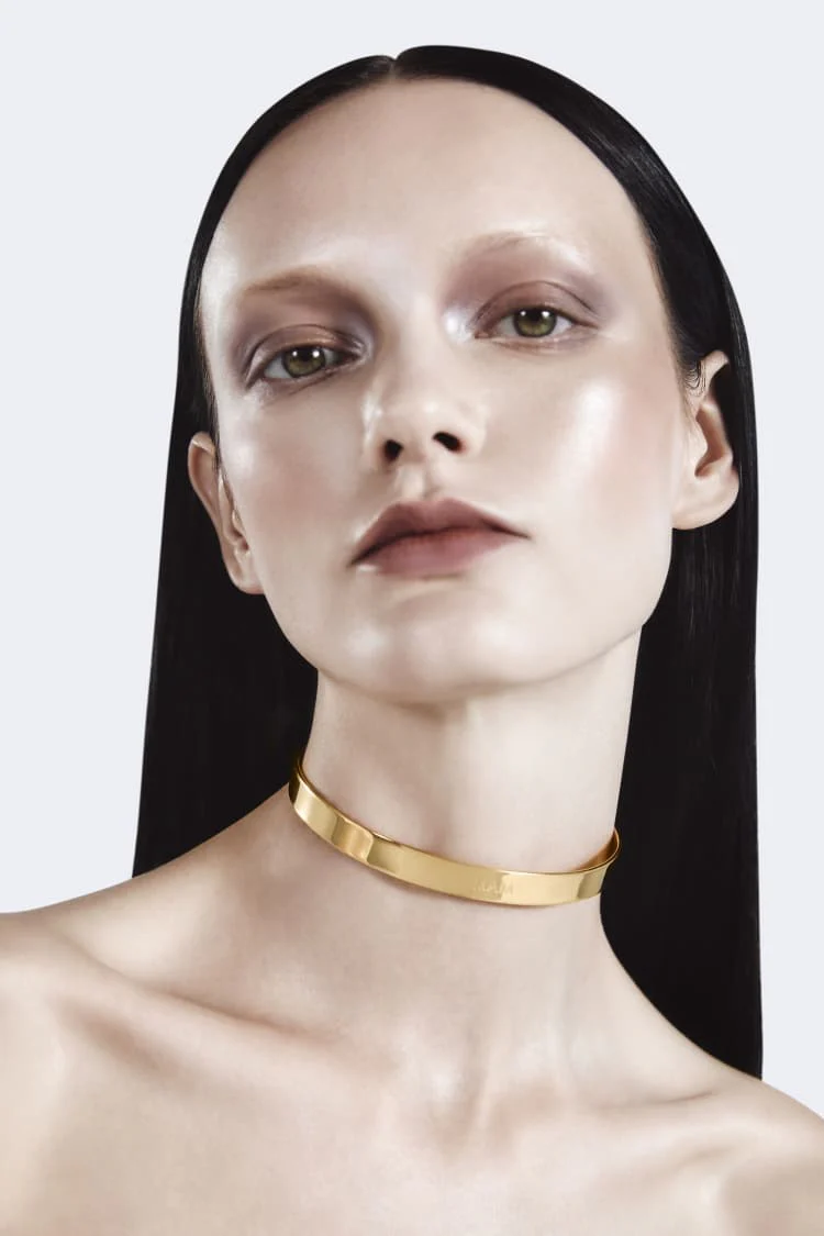Gold Thick Simple Choker - Image 2