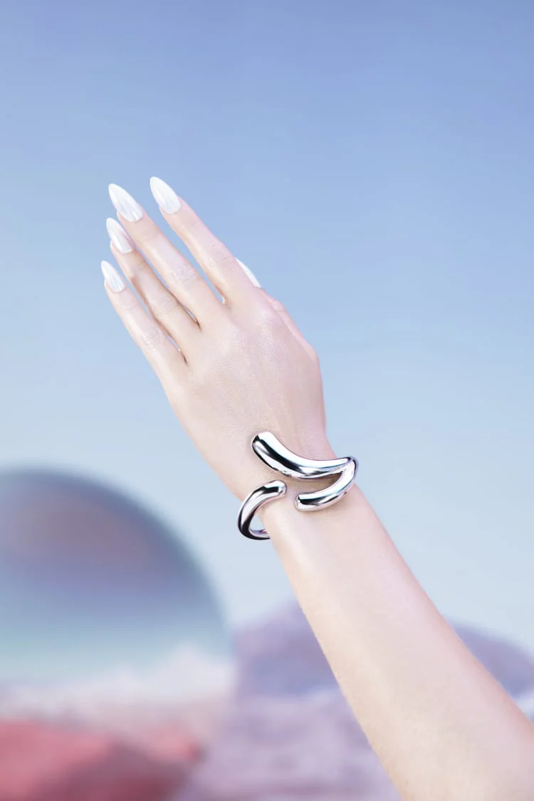 Three-Drop Bracelet - silver
