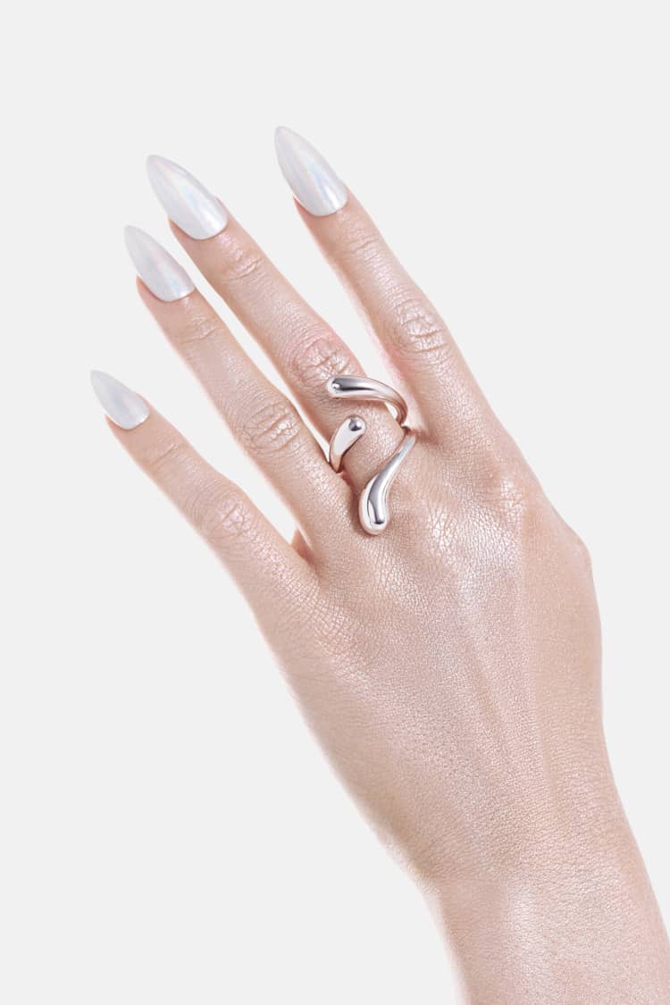 Three-Drop Ring - silver - Image 3