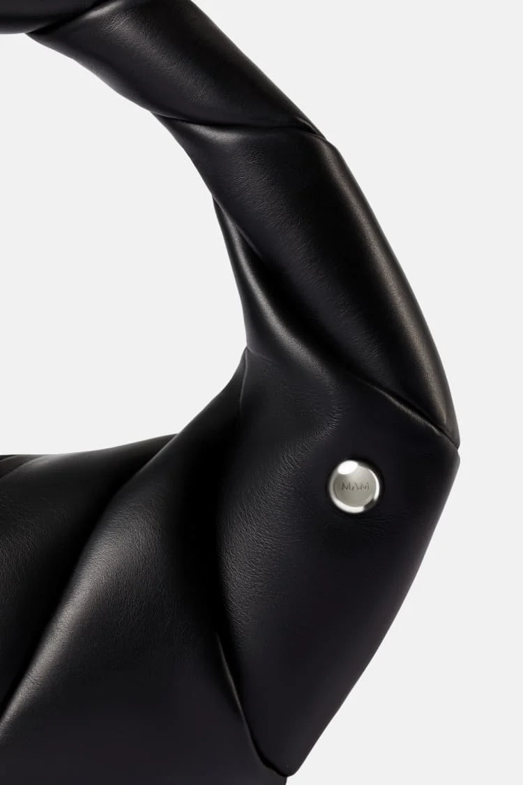 TWISTED bag | black leather handbag - Image 7