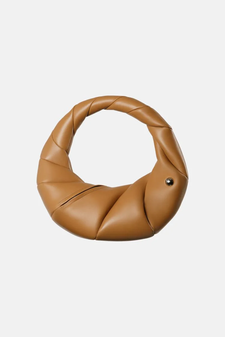 TWISTED bag | brown leather handbag - Image 2