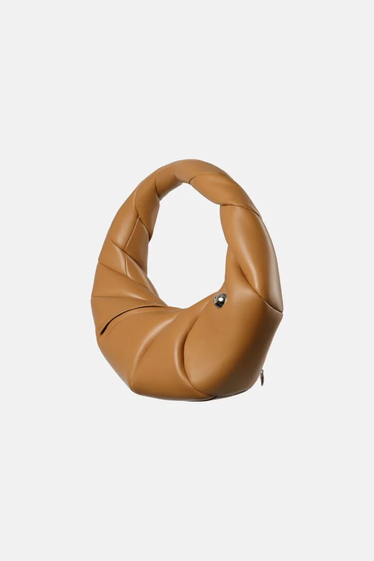 TWISTED bag | brown leather handbag - Image 3