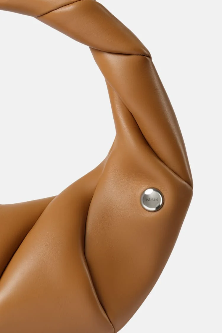 TWISTED bag | brown leather handbag - Image 7