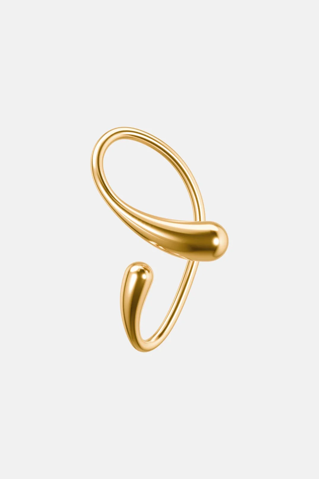 Two-Drop Ear Cuff - gold - Image 2