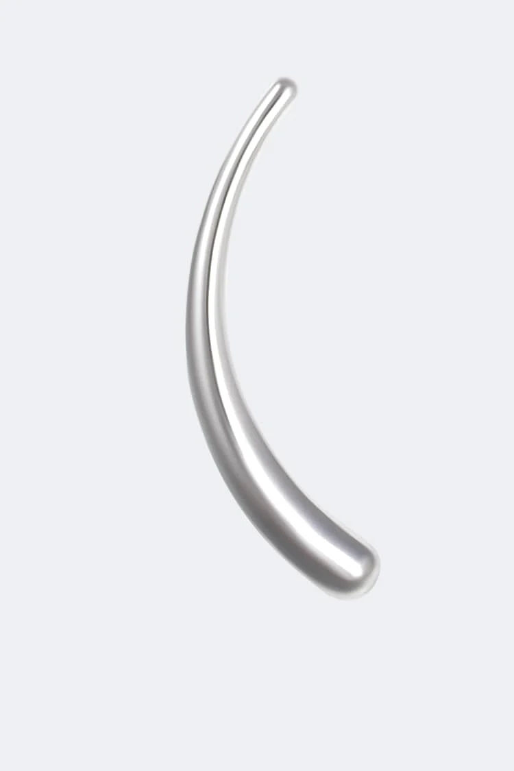 Silver Waterdrop Ear Climber - Image 3